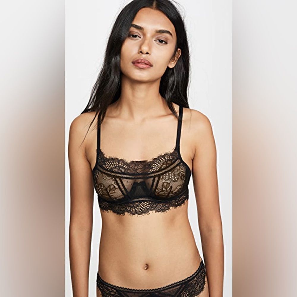 NWT Thistle & Spire Amore wired bralette in black lingerie